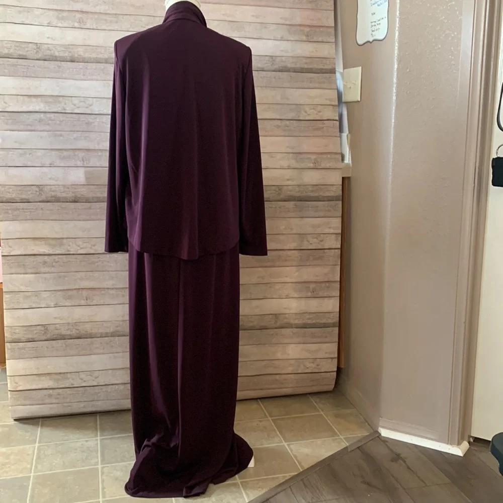 Alex Evenings Cardigan and dress with Shoulder Pads Size 10 NWOT - Picture 2 of 8